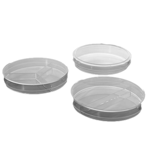 NEST Scientific 100 x 15 mm Petri Dish, I-Plate (2-section), stackable, sterile, 20/pk, 500/cs